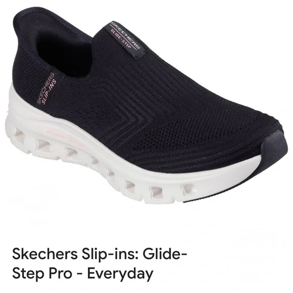 Like NEW! Skechers Black Slip-Ins Glide-Step Pro - Picture 1 of 6